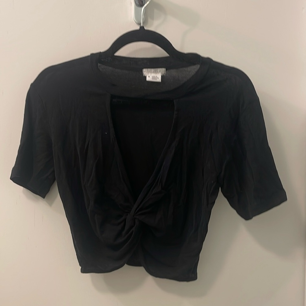 Black cutout top